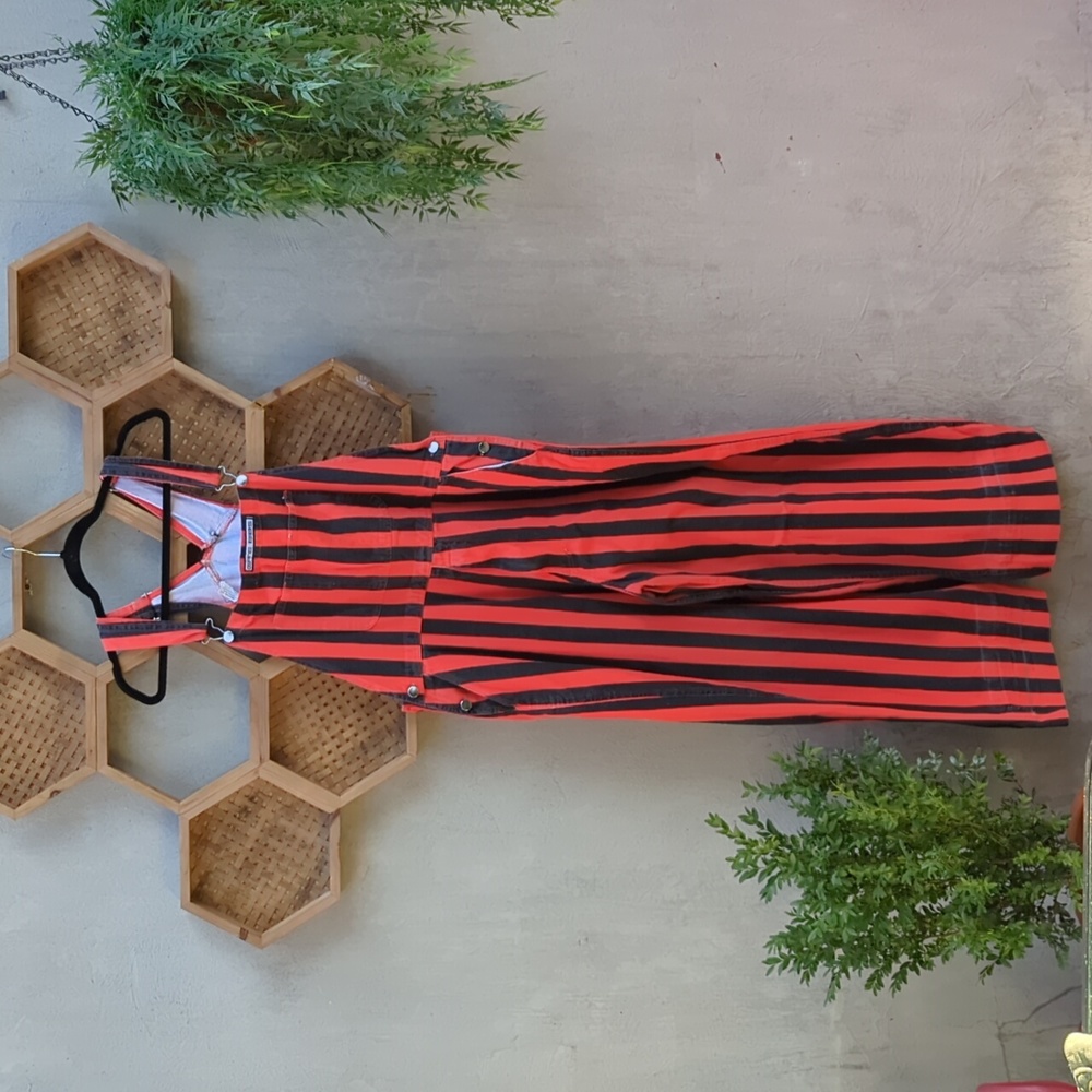 Striped Over-Alls